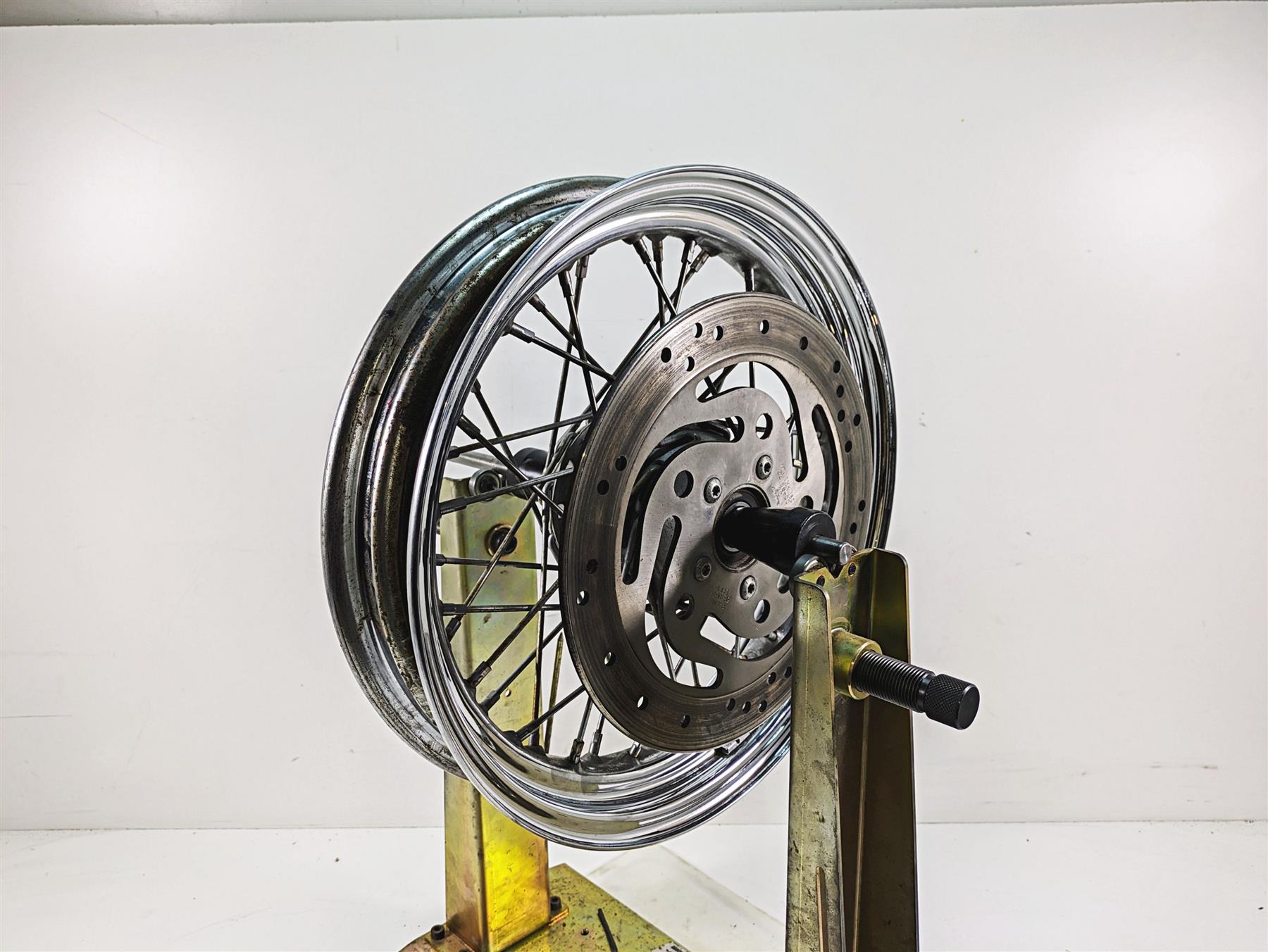 2013 Harley Softail FLSTC Heritage Classic 16x3 Front Wheel Rim & Cover 41559-08 {{ shop.shopifyCountryName }} - Mototech271