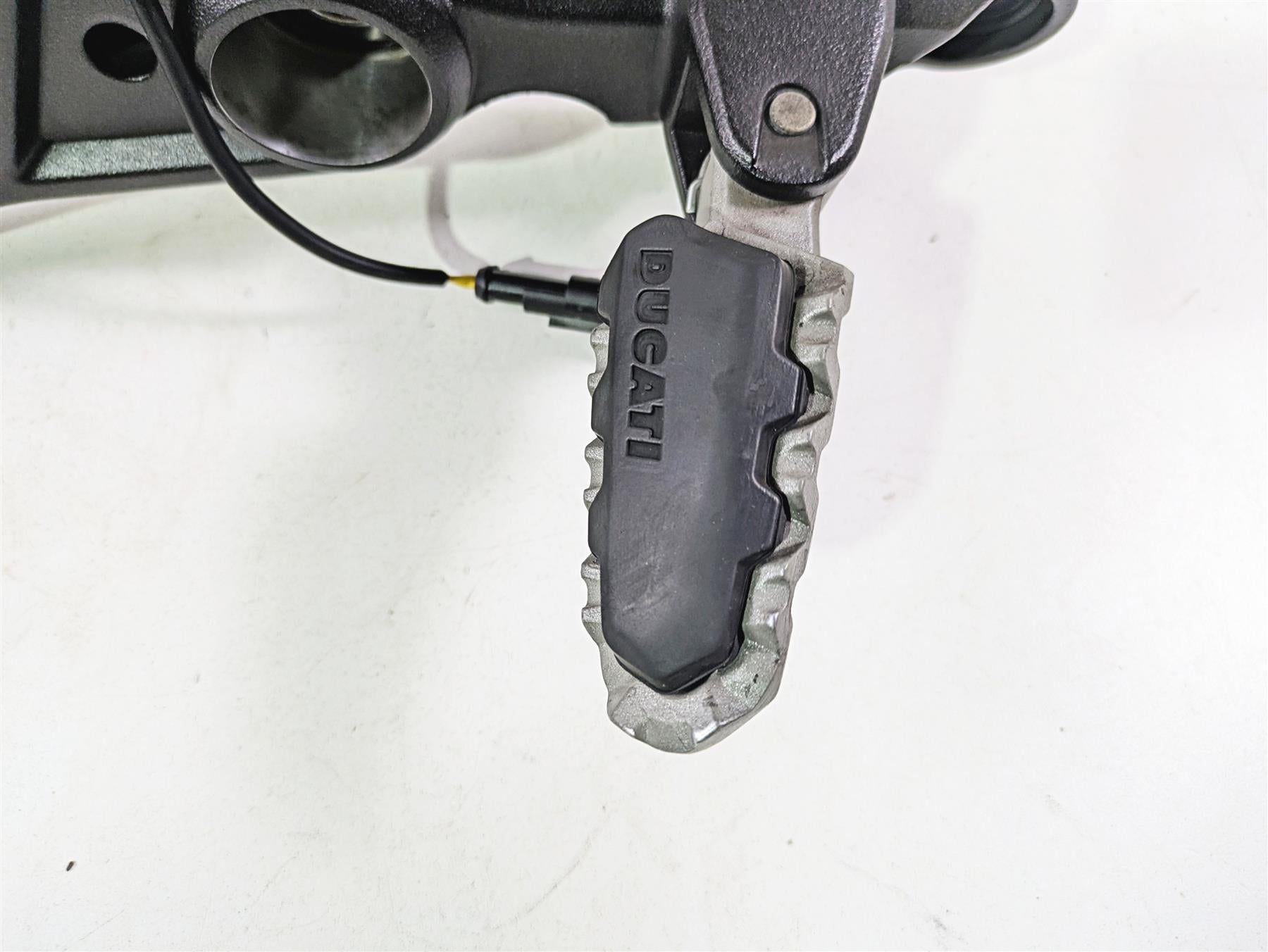 2013 Ducati Hypermotard 821 SP Right Foot Peg Bracket Mount 82412101CA {{ shop.shopifyCountryName }} - Mototech271