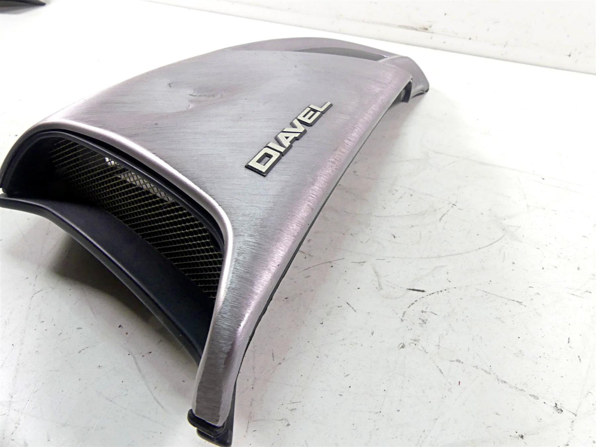 2013 Ducati Diavel Red Left Air Duct Scoop Cover Fairing Panel -Dent 48014973A {{ shop.shopifyCountryName }} - Mototech271