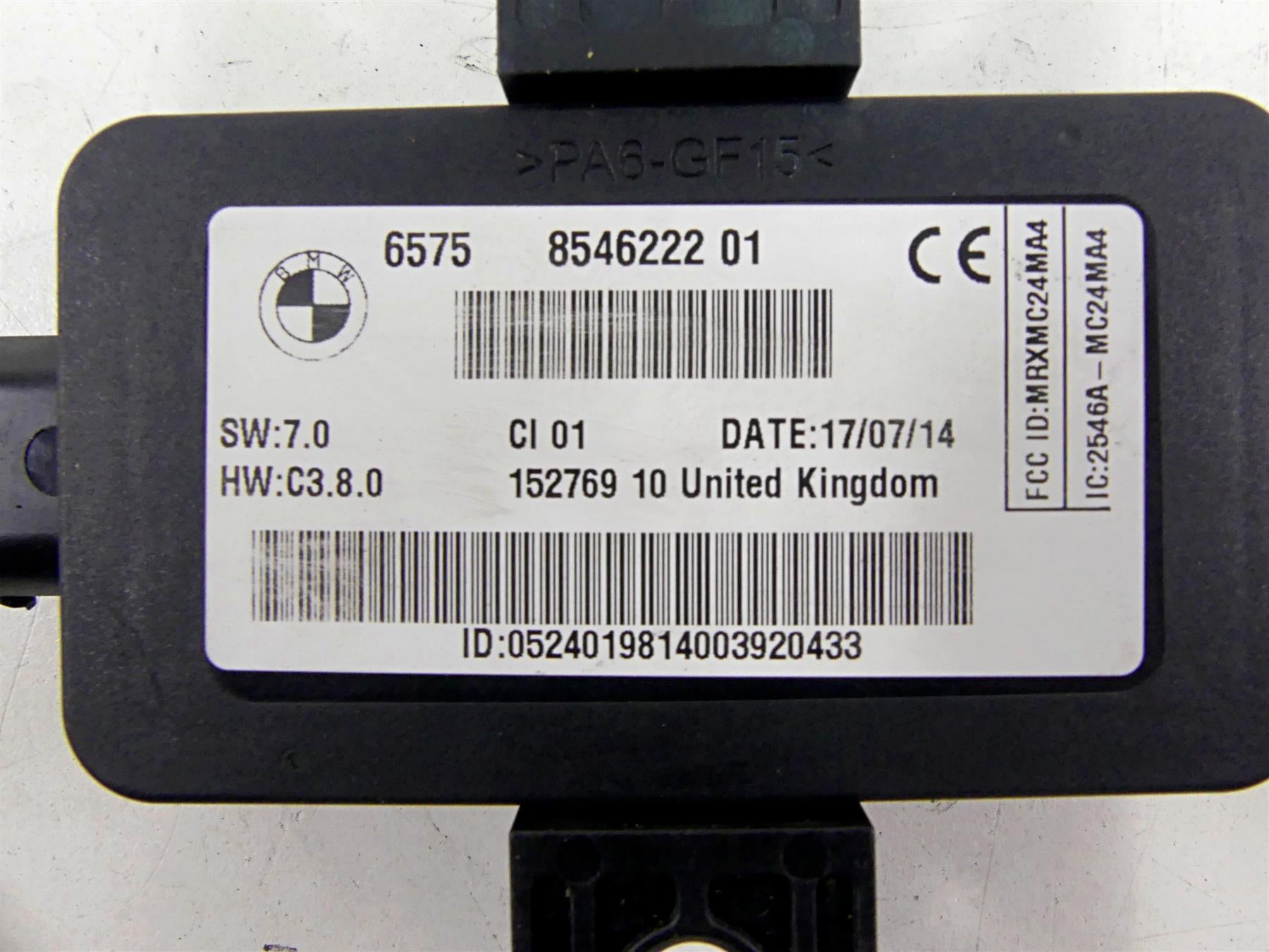 2015 BMW R1200GS GSW K50 Tire Pressure RDC Module + 1 Sensor 65758546222 {{ shop.shopifyCountryName }} - Mototech271