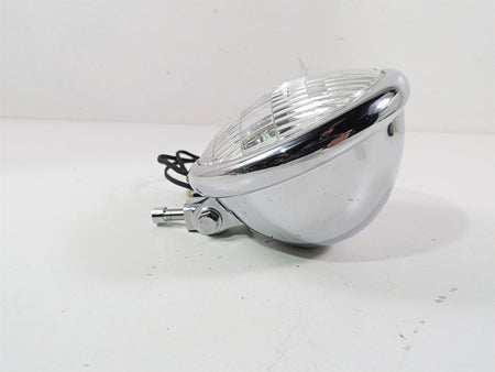 2008 Ultima Motorcycles Fat Bastard Round Chrome Headlight & Mount {{ shop.shopifyCountryName }} - Mototech271
