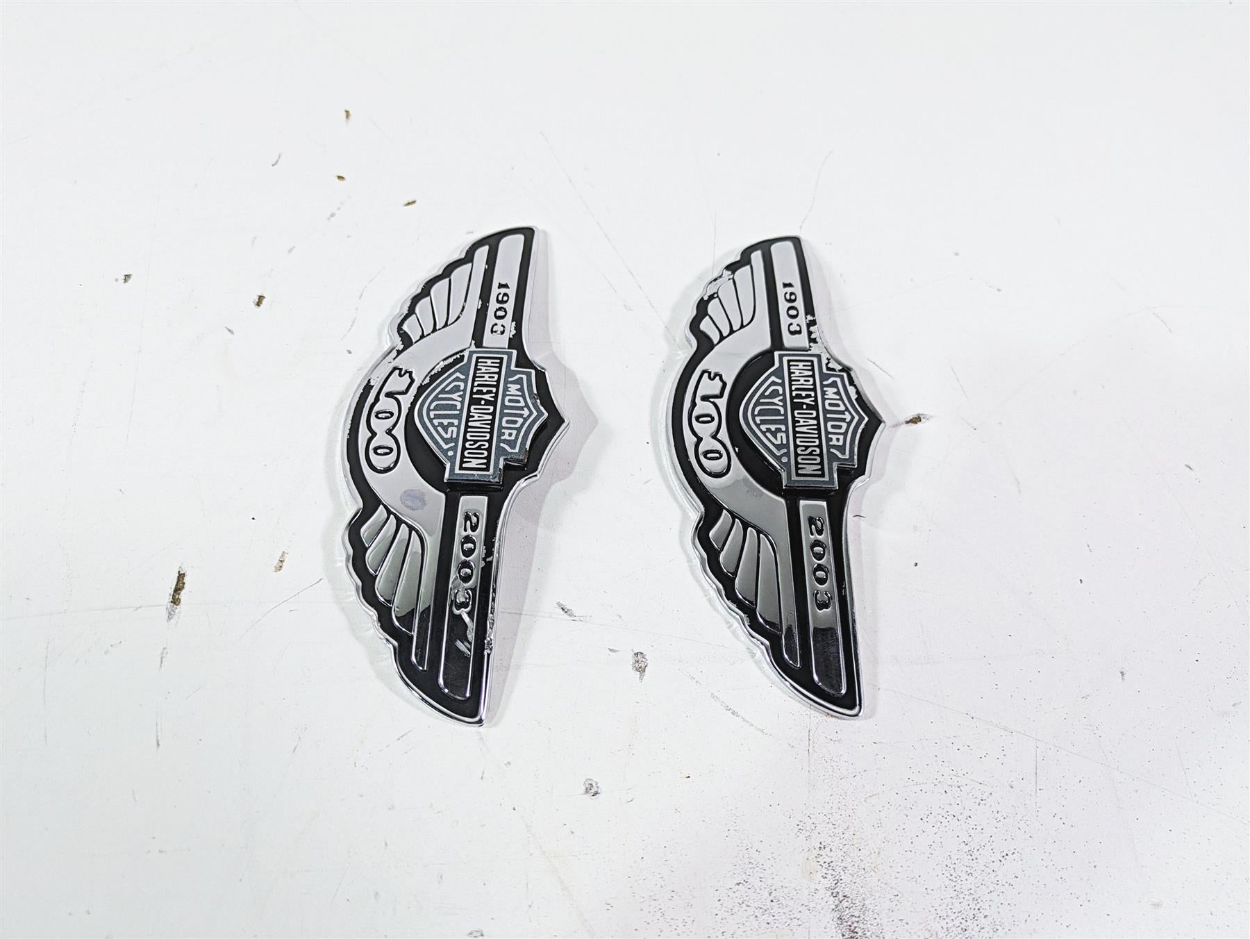 2003 Harley Dyna FXDL Low Rider 100TH Tank Emblems Badges 62230