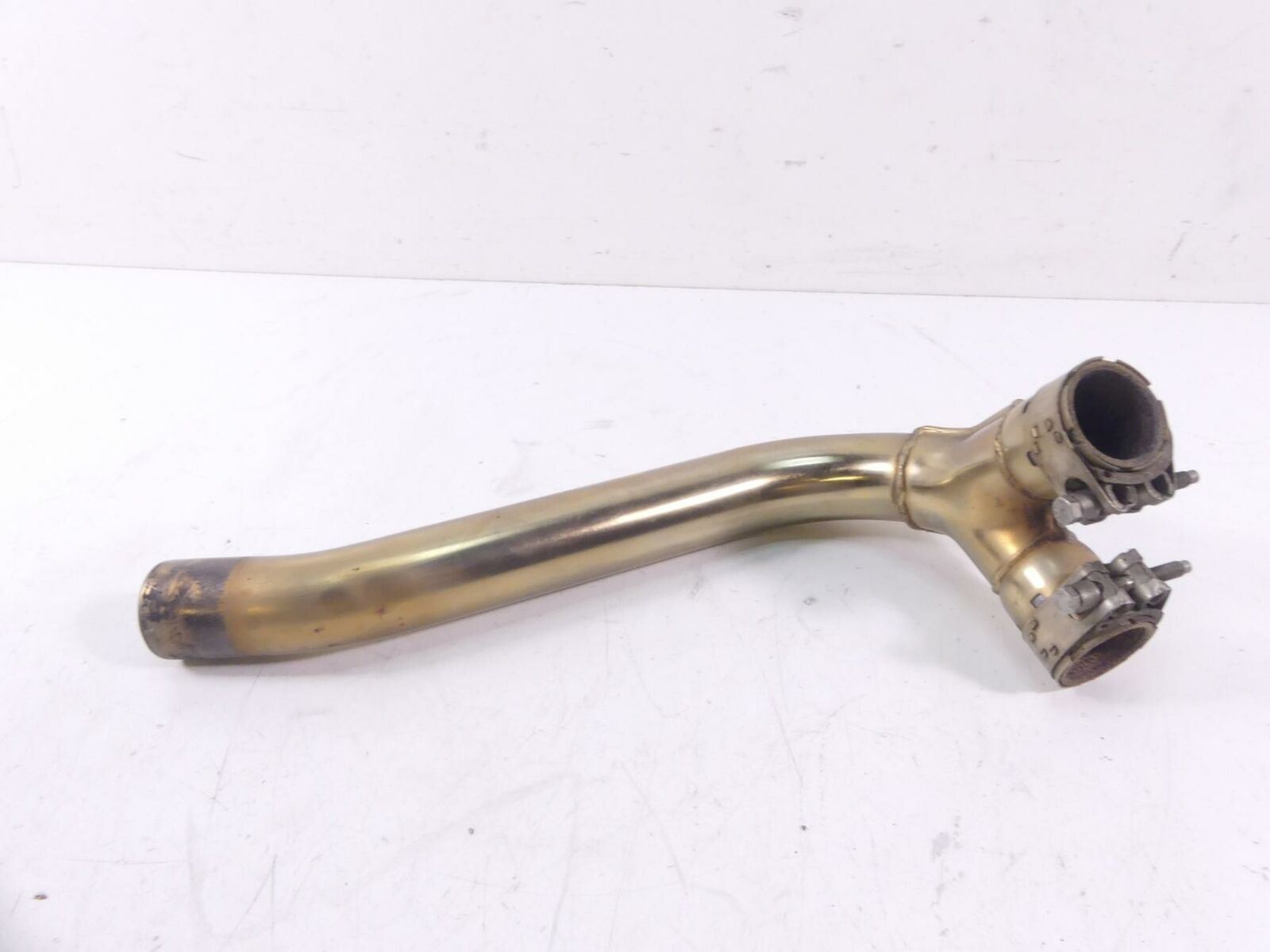 2009 Triumph Street Triple 675R Mid Middle Exhaust Pipe Tube Manifold T2203720 {{ shop.shopifyCountryName }} - Mototech271