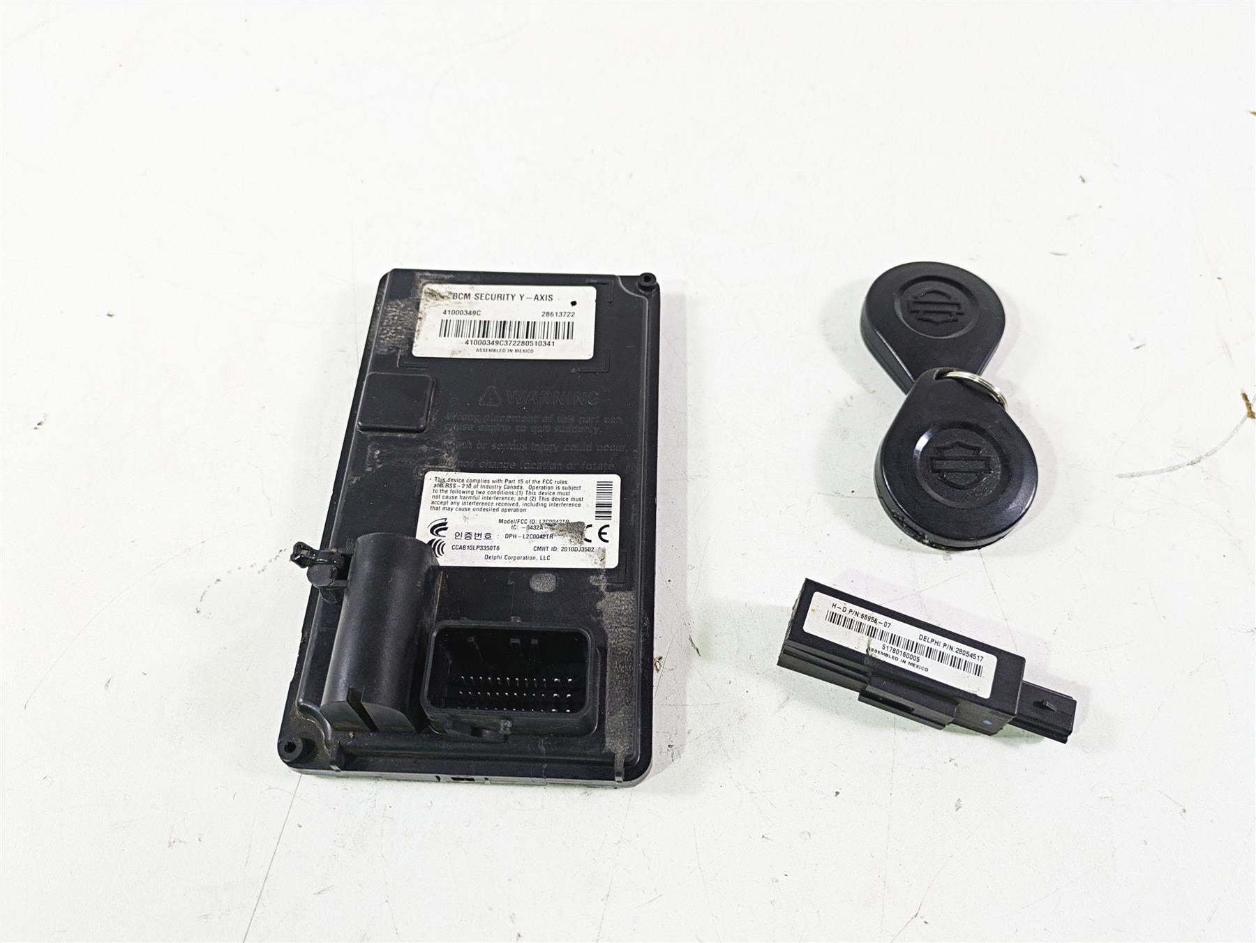 2018 Harley Softail FXFBS Fat Bob Bcm Y-Axis Security Module + Fob Key 41000349C | Mototech271