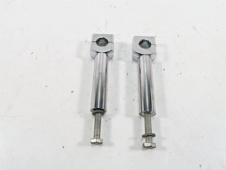 1999 Harley Dyna FXDL Low Rider 6" Chrome Handlebar Riser Holder Clamps {{ shop.shopifyCountryName }} - Mototech271