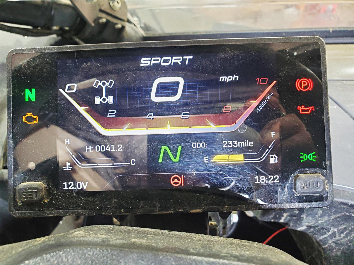 2022 CFMoto Zforce 950 Sport Speedometer Gauges Instrument 233mi 5BYV-171000 {{ shop.shopifyCountryName }} - Mototech271