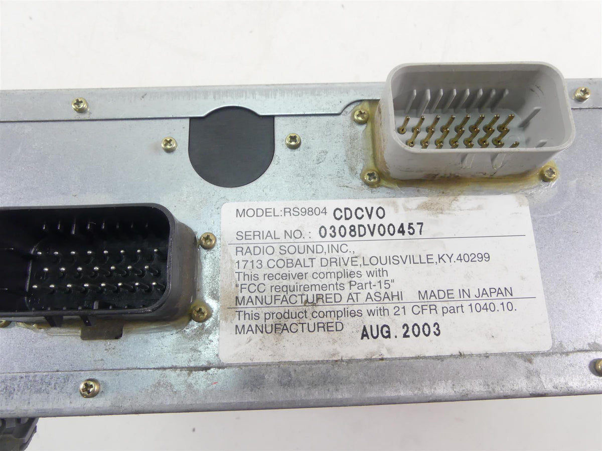 2004 Harley FLHTC SE CVO Electra Glide CD Player & Radio - Tested 76202-04 {{ shop.shopifyCountryName }} - Mototech271