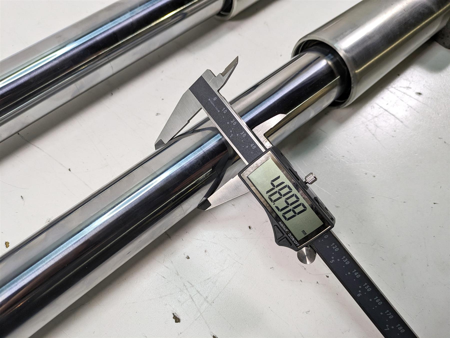 2014 Harley Touring FLHTK Electra Glide Straight Front Fork Set 49mm 45400021 {{ shop.shopifyCountryName }} - Mototech271