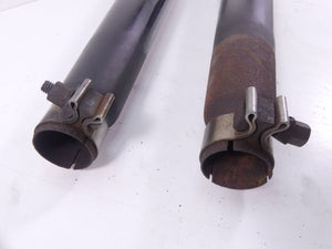 2009 Harley Touring FLHRC Road King Loud Black Slip On Muffler Pipe Exhaust Set
