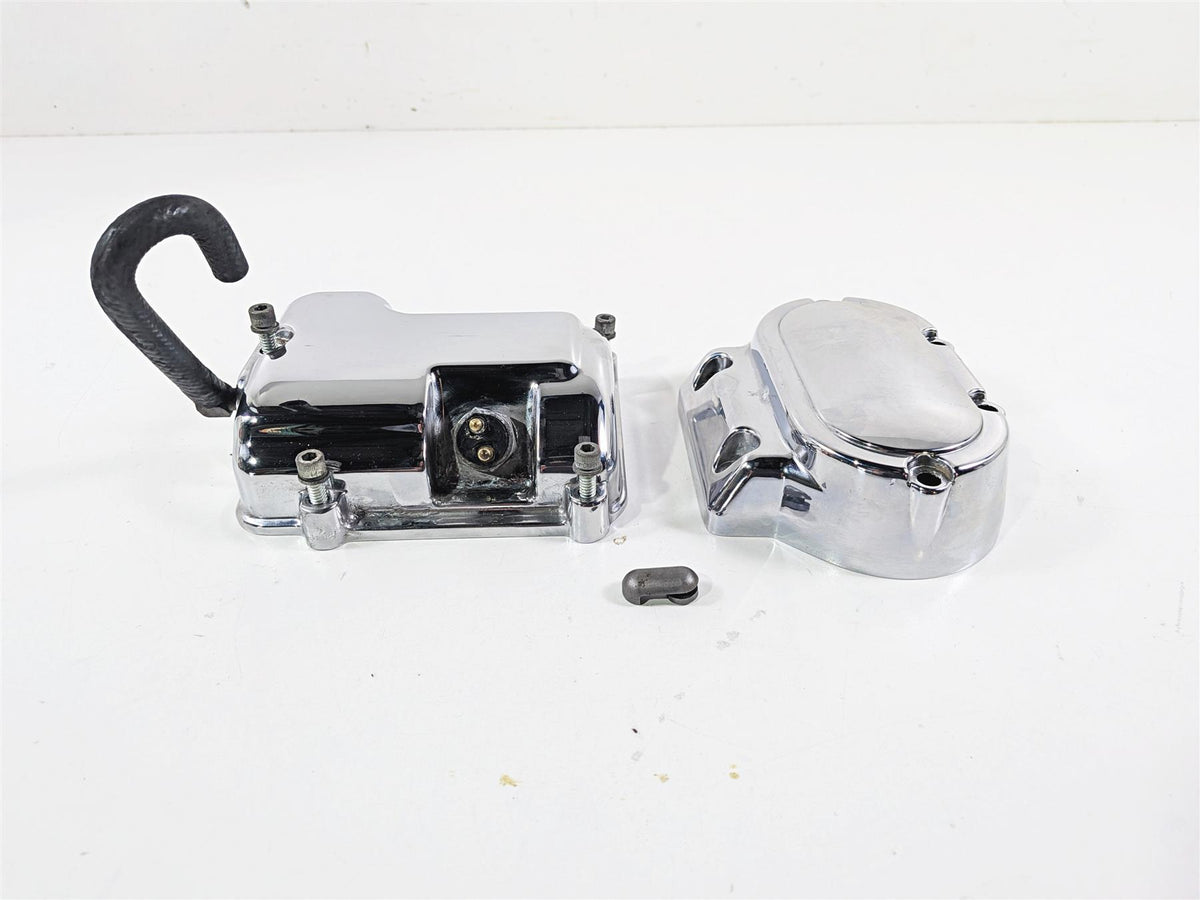 2000 Harley Touring FLHRCI Road King Transmission Chrome Cover Set 34465-98 {{ shop.shopifyCountryName }} - Mototech271