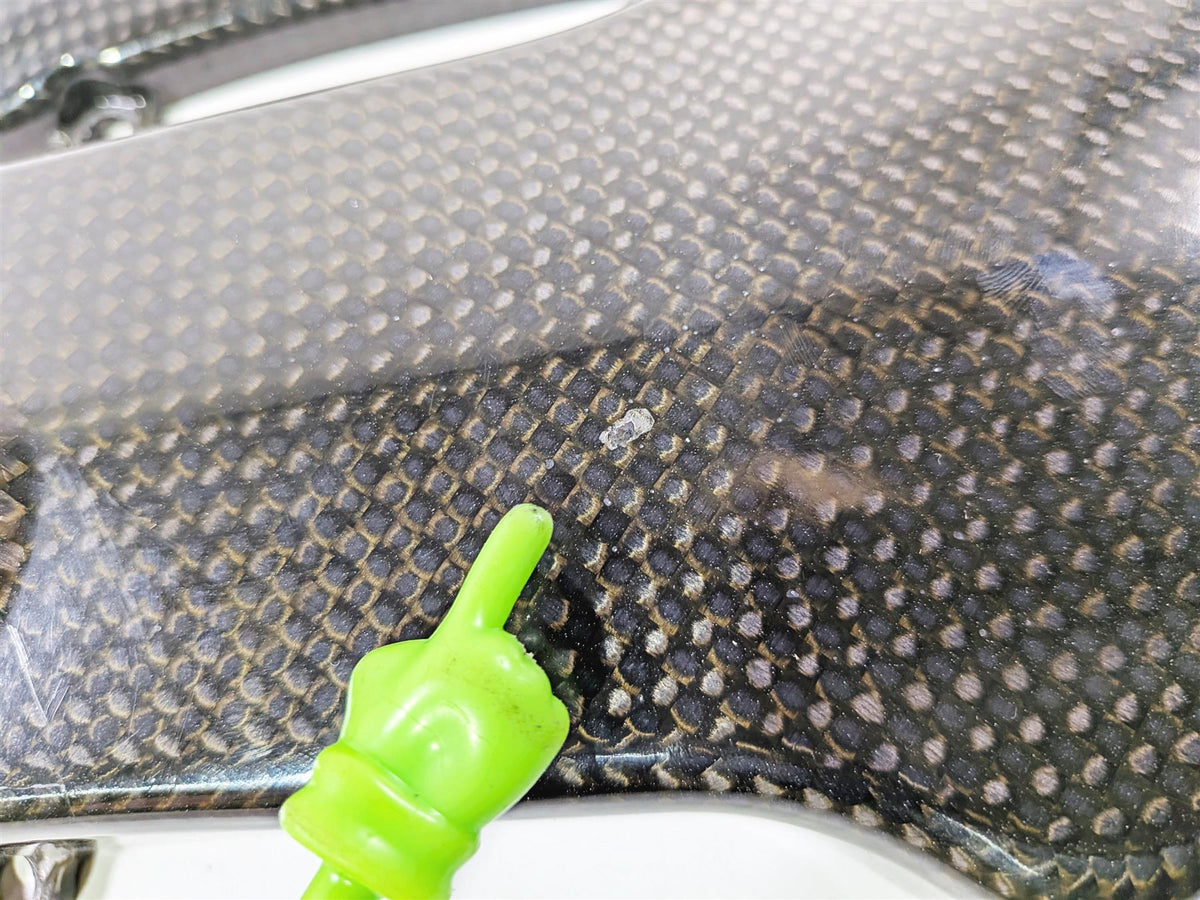 2009 Ducati Hypermotard 1100 S Carbon Fiber Timing Belt Cover 24510851A 24510861-Mototech271