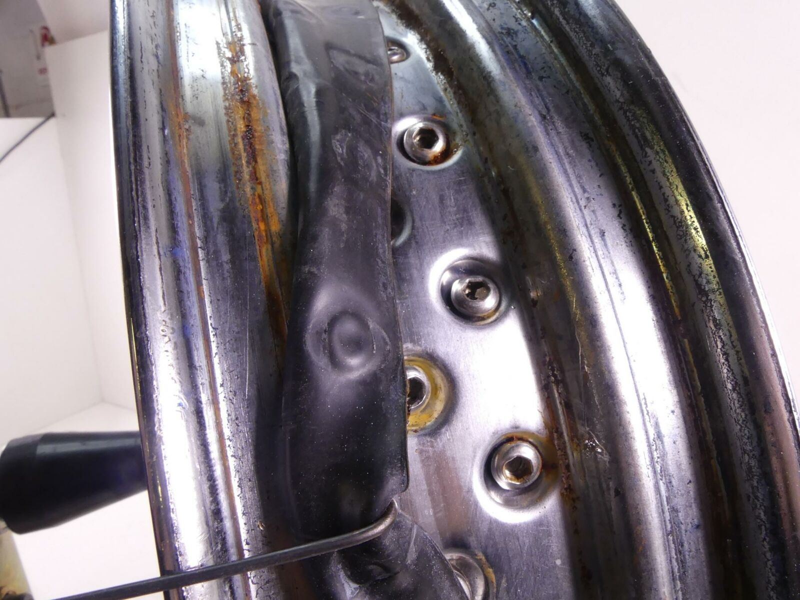 2003 Indian Spirit Springfield Front Spoke Wheel Rim 16x3.5 & Brake Disc 21-950 {{ shop.shopifyCountryName }} - Mototech271