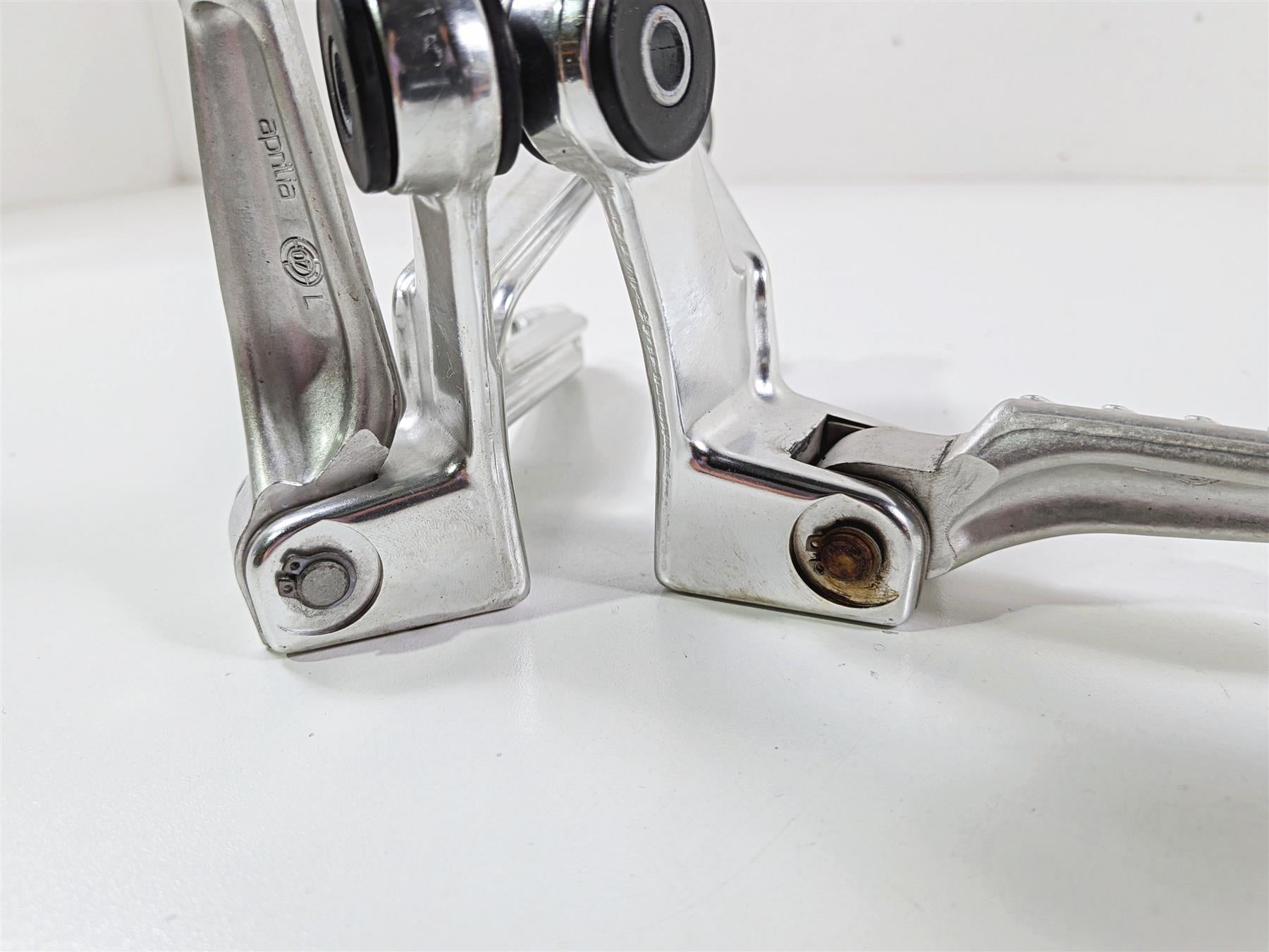2008 Aprilia RSVR 1000 Factory Passenger Foot Peg Set READ AP8154071 AP8154072 {{ shop.shopifyCountryName }} - Mototech271
