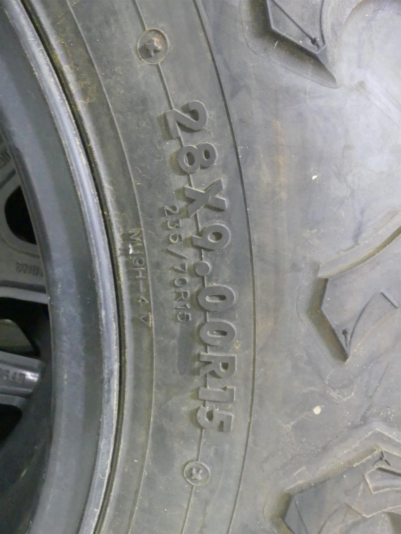 2019 Honda Talon SXS1000 S2R Maxxis Wheel Tire 15x6.5 15x8 Set 44650-HL6-A10 {{ shop.shopifyCountryName }} - Mototech271