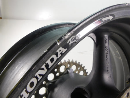 2004 Honda CBR1000RR SC57 Straight 17x6 Rear Wheel Rim 42650-MEL-D20ZC {{ shop.shopifyCountryName }} - Mototech271