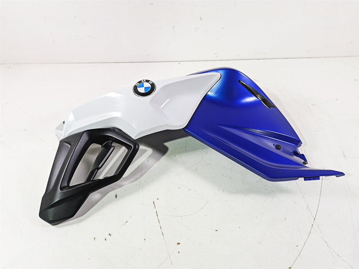 2016 BMW F800R K73 Left Tank Fairing Cover Blue White 46638530193 46637698111 {{ shop.shopifyCountryName }} - Mototech271