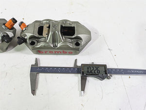 2008 Ducati SBK 1098 S Brembo Front Brake Caliper 100mm Set 61040901A 61040911A