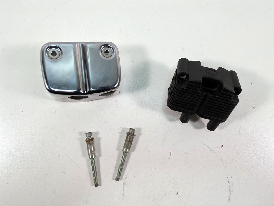 2000 Harley Dyna FXDL Low Rider Denso Ignition Coil & Chrome Cover 31655-99 {{ shop.shopifyCountryName }} - Mototech271