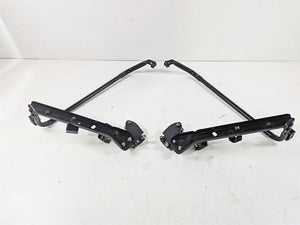 2001 Harley Touring FLHX Street Glide Rear Black Saddle Bag Rack Support Set