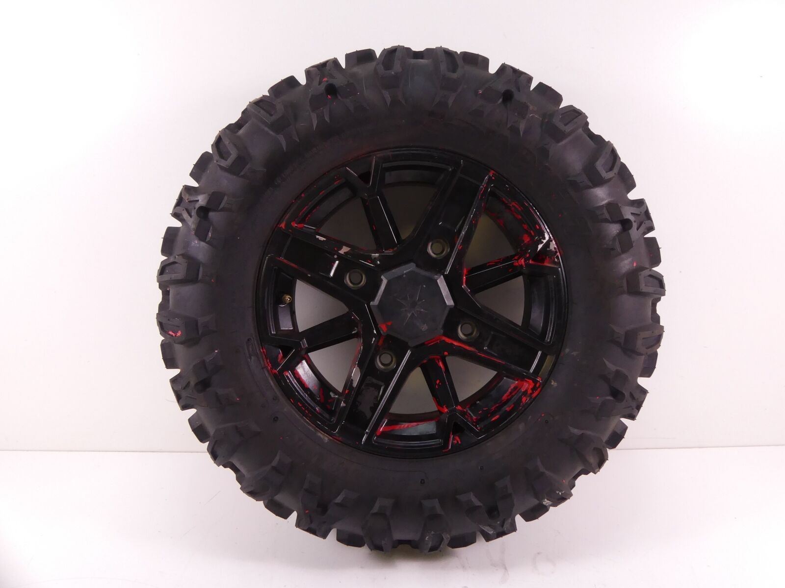 2016 Polaris Sportsman 850SP Front Left Wheel Rim 14x5.5 + CST Abuzz Tire 152210 {{ shop.shopifyCountryName }} - Mototech271