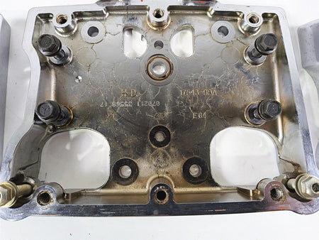 2012 Harley Softail FLSTF Fat Boy Chrome Rocker Box & Valve Cover Set 17543-99A {{ shop.shopifyCountryName }} - Mototech271