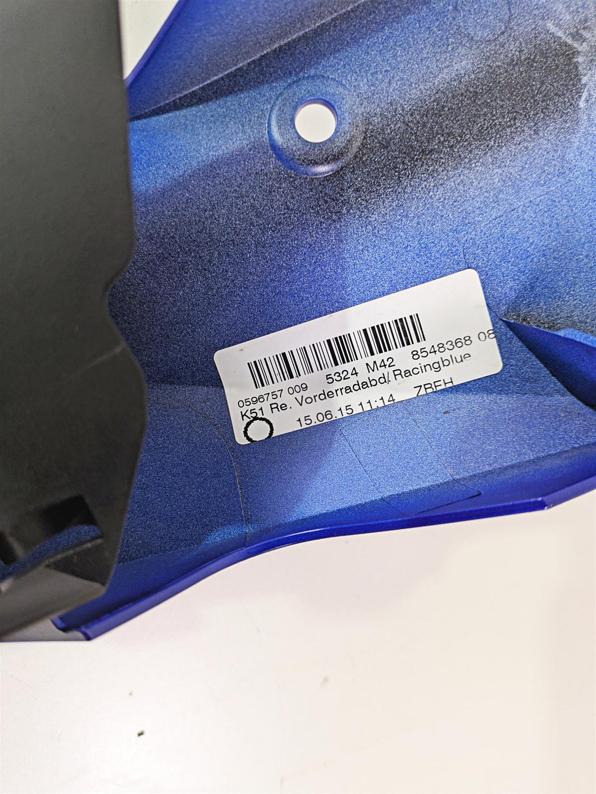 2015 BMW R1200 GS Adv K51 Front Upper Fender Racingblue 46618532214 46618536934 {{ shop.shopifyCountryName }} - Mototech271