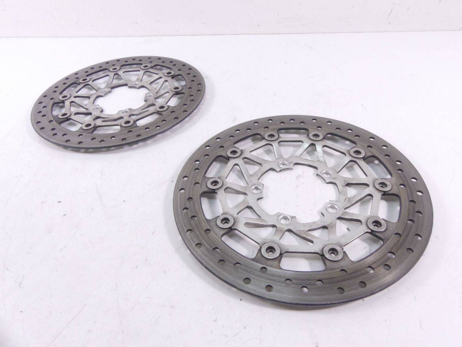 2009 Triumph Street Triple 675R Front Brake Disc Rotor Set T2021045 {{ shop.shopifyCountryName }} - Mototech271