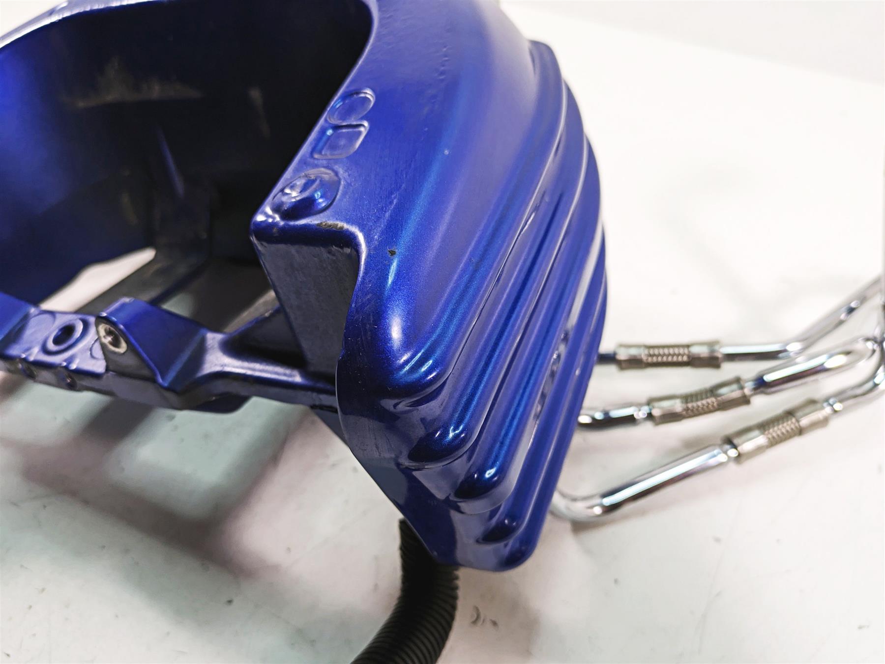 2009 Harley FXCWC Softail Rocker C Oil Tank & Lines Flame Blue Pearl 62557-08 {{ shop.shopifyCountryName }} - Mototech271