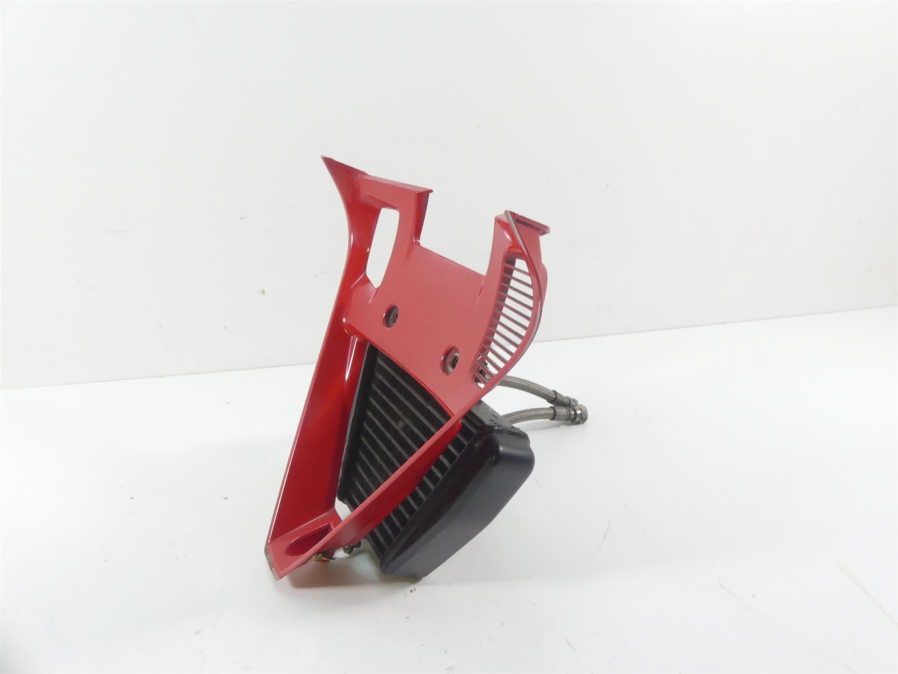 2008 Ducati 1098 S Oil Cooler Radiator + Lines Hoses & Cover 54840781A 43220 {{ shop.shopifyCountryName }} - Mototech271