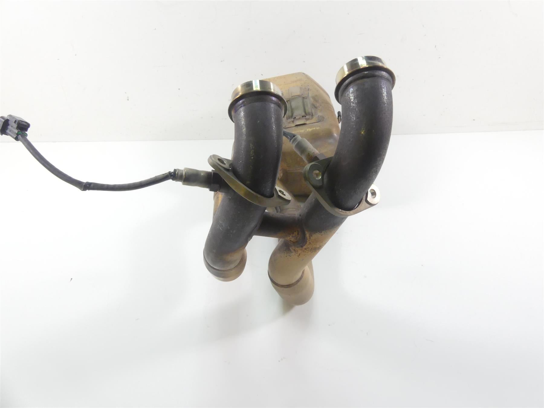 2021 Aprilia Tuono 660 RS 660 Oem Exhaust Header Chamber Manifold 2B005290 {{ shop.shopifyCountryName }} - Mototech271
