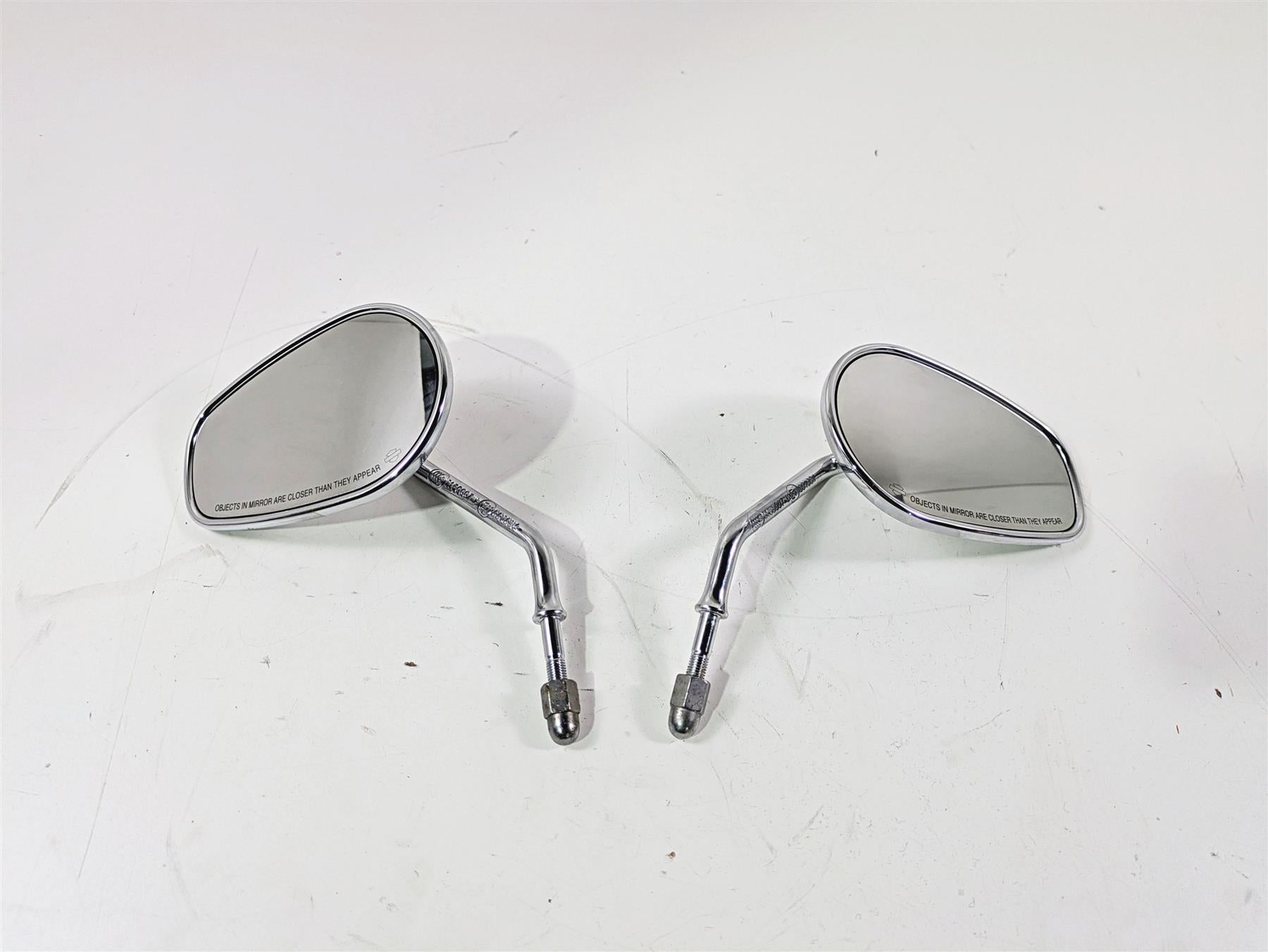 2014 Harley FLS Softail Slim Left Right Rear View Mirror Set 91840-03B 91845-03B