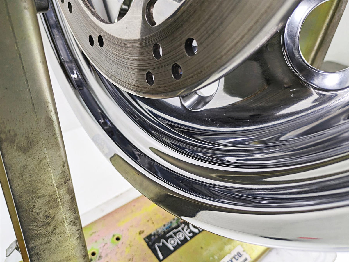 2006 Harley Softail FXSTSI Springer Rear Wheel Rim Chrome 17x6 41117-06 {{ shop.shopifyCountryName }} - Mototech271