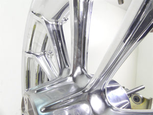 2009 Harley FLHTCU SE4 CVO E-Glide Straight Chrome 17x3 Front Wheel Rim 42171-09
