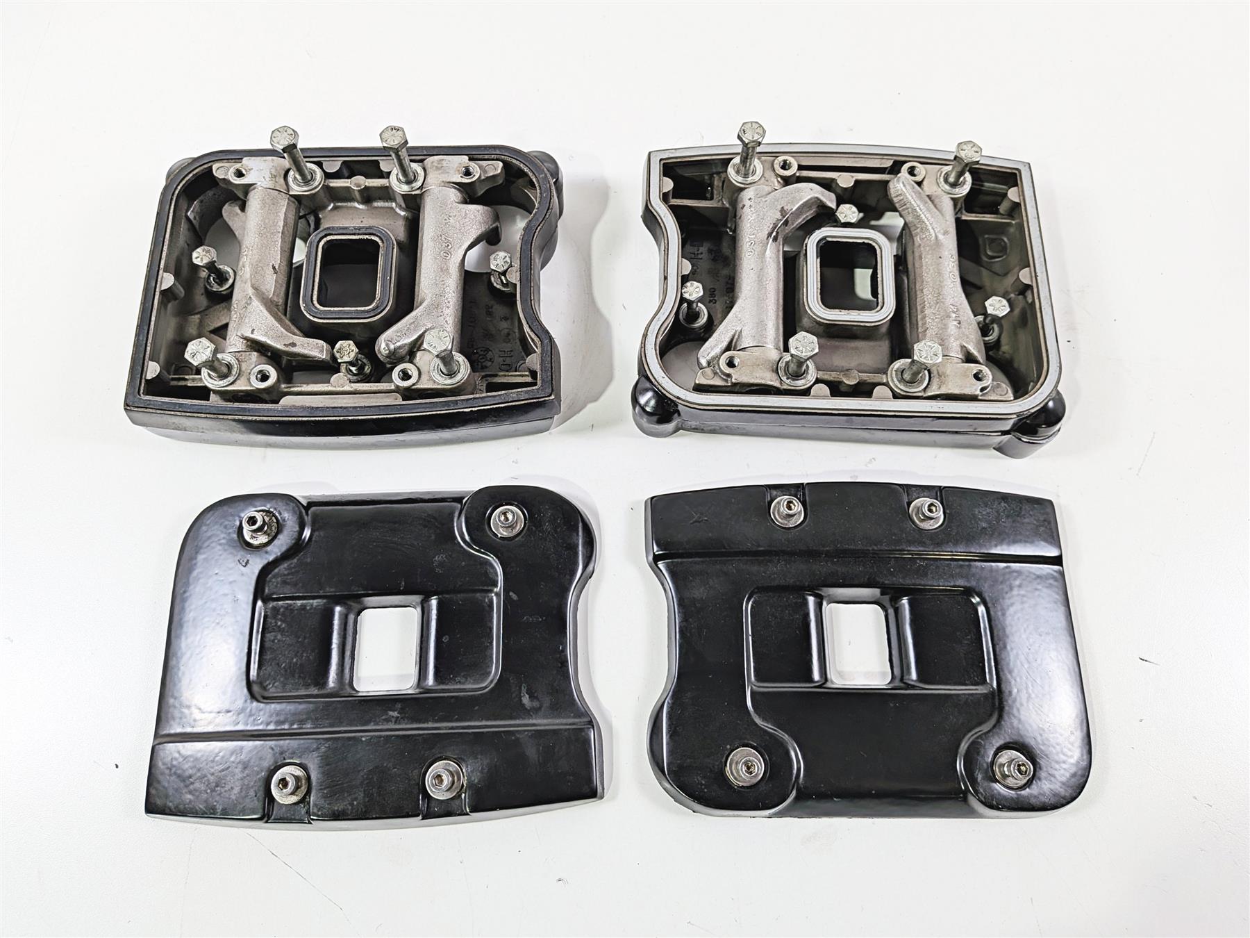 1990 Harley Touring FLHTC Electra Glide Black Rocker Box Valve Covers 17507-85 {{ shop.shopifyCountryName }} - Mototech271