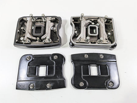 1990 Harley Touring FLHTC Electra Glide Black Rocker Box Valve Covers 17507-85 {{ shop.shopifyCountryName }} - Mototech271