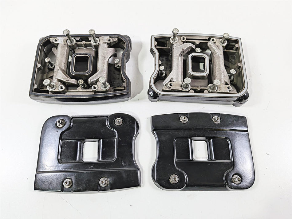 1990 Harley Touring FLHTC Electra Glide Black Rocker Box Valve Covers 17507-85 {{ shop.shopifyCountryName }} - Mototech271