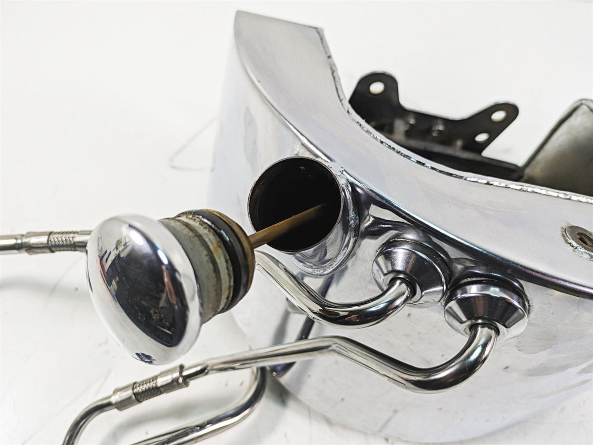2000 Harley FXSTS Softail Springer Chrome Oil Tank Reservoir 62498-01A {{ shop.shopifyCountryName }} - Mototech271