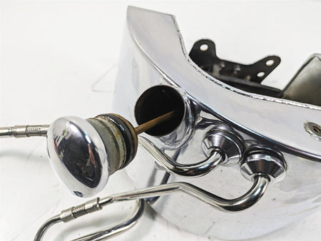2000 Harley FXSTS Softail Springer Chrome Oil Tank Reservoir 62498-01A {{ shop.shopifyCountryName }} - Mototech271