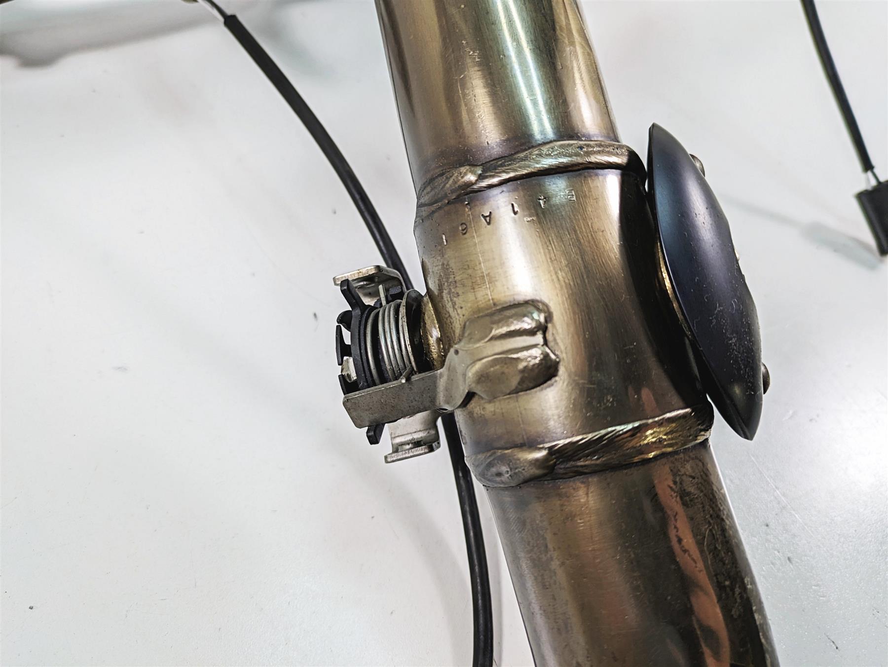 2011 Ducati Hypermotard 1100 Evo SP Stock Exhaust Header& Mid Pipe 57221571B {{ shop.shopifyCountryName }} - Mototech271