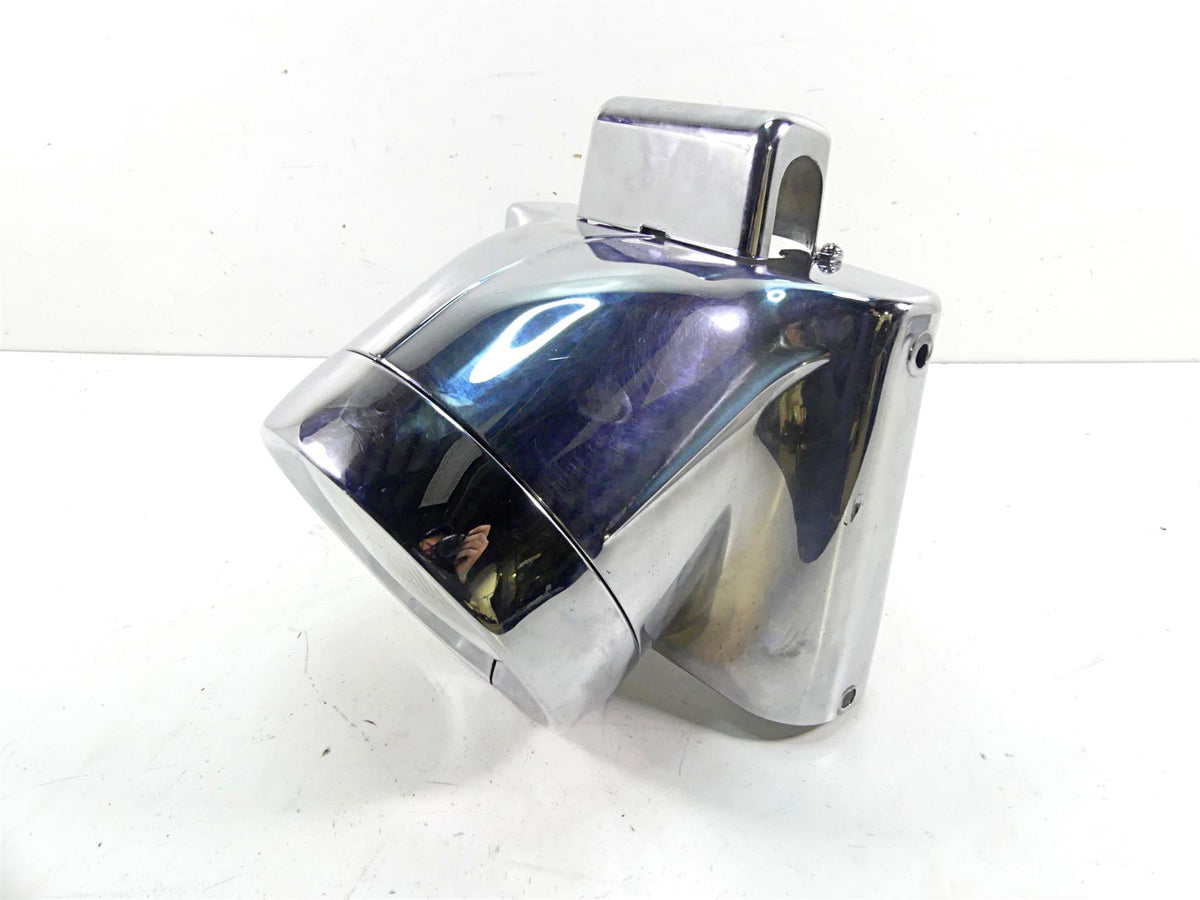 Harley Softail Fatboy Nacelle Headlight Chrome Cover 67616-96 67908-96 {{ shop.shopifyCountryName }} - Mototech271