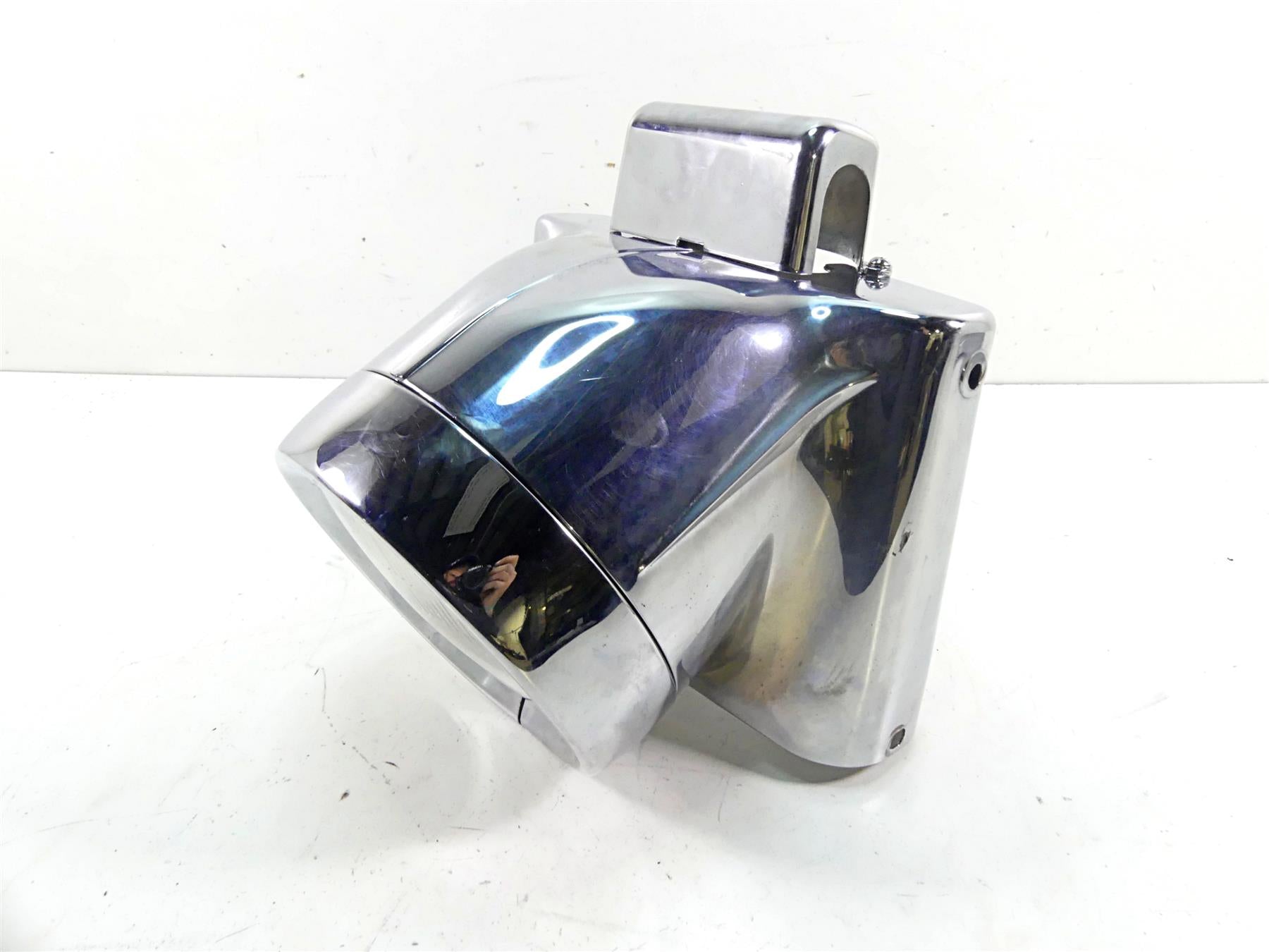 Harley Softail Fatboy Nacelle Headlight Chrome Cover 67616-96 67908-96 {{ shop.shopifyCountryName }} - Mototech271