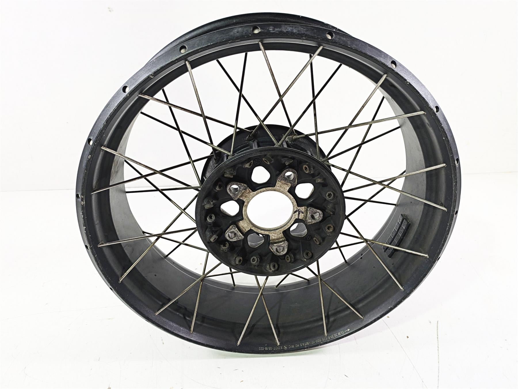 2015 BMW R1200GS Adv K51 Straight GLM Rear Wheel Rim Spoke 17x4.5 36318526651 {{ shop.shopifyCountryName }} - Mototech271