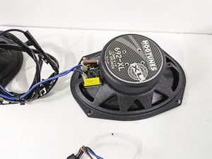 2014 -UP Harley Touring Hogtunes Rear Speaker Amp & Saddle Bag Lid Set REV225 692-XL