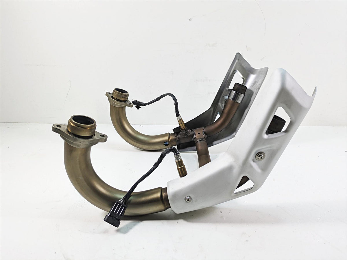 2020 Moto Guzzi V85 TT Adventure Oem Exhaust Header Pipes Manifold 2B006365 {{ shop.shopifyCountryName }} - Mototech271