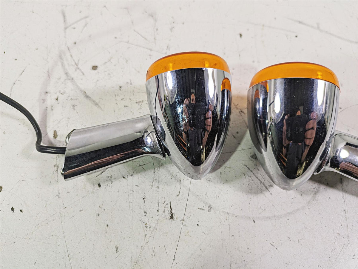 2005 Harley Softail FLSTFSE CVO Fat Boy Rear Blinker Turn Signal Set 69196-03 {{ shop.shopifyCountryName }} - Mototech271