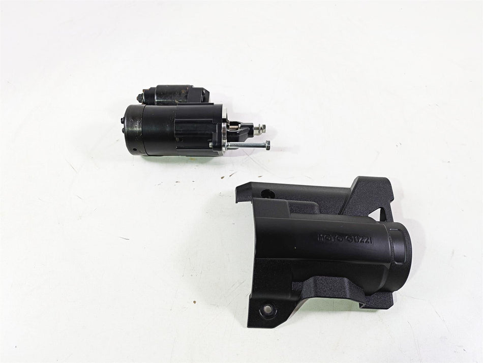 2016 Moto Guzzi Stelvio 1200 8V NTX Engine Starter Motor & Cover GU05730730 {{ shop.shopifyCountryName }} - Mototech271