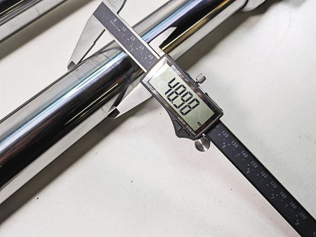 2009 Harley FXDC Dyna Super Glide Custom Straight Front Fork Legs 49mm 45947-06 {{ shop.shopifyCountryName }} - Mototech271