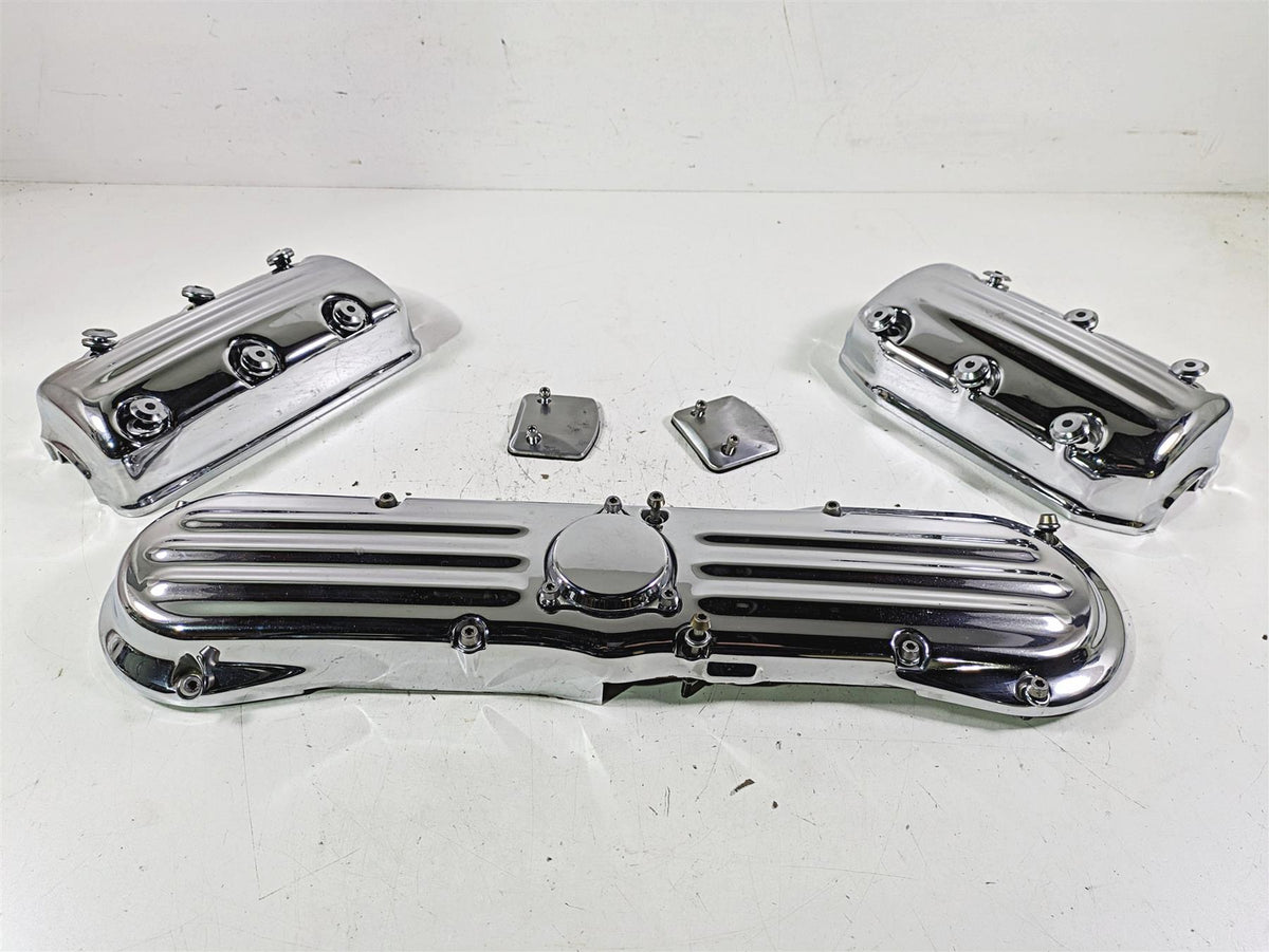 1998 Honda GL1500 Valkyrie Tour Chrome Cylinder Timing Cover Set 11511-MZ0-000 {{ shop.shopifyCountryName }} - Mototech271
