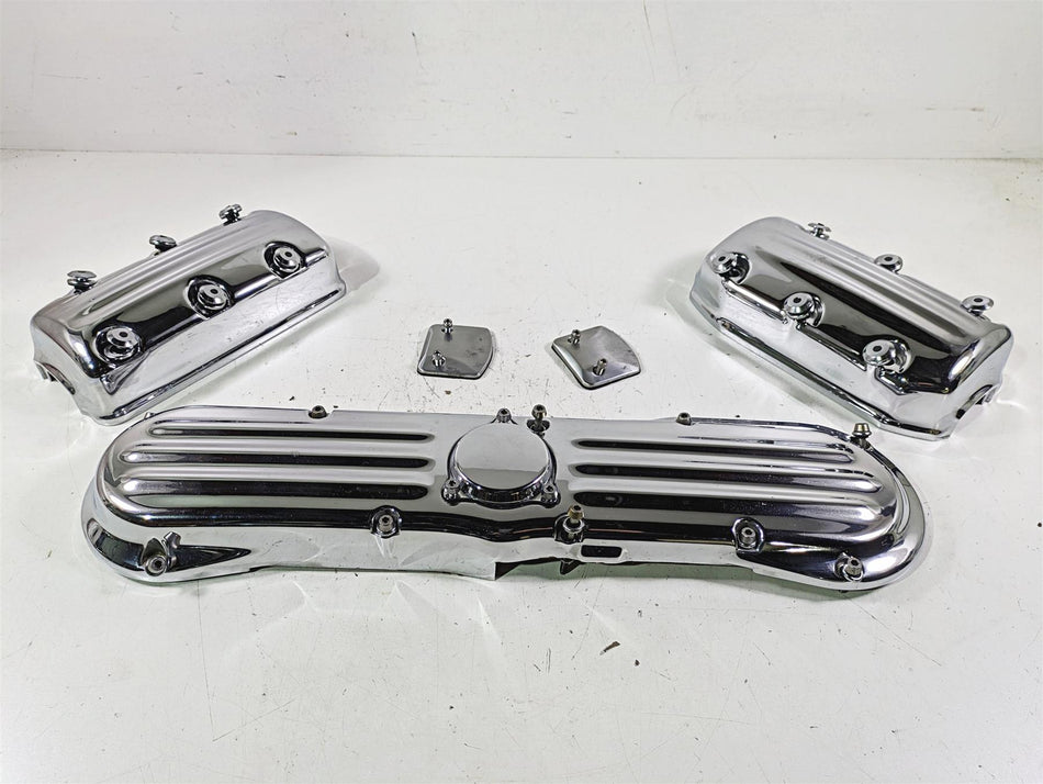 1998 Honda GL1500 Valkyrie Tour Chrome Cylinder Timing Cover Set 11511-MZ0-000 {{ shop.shopifyCountryName }} - Mototech271
