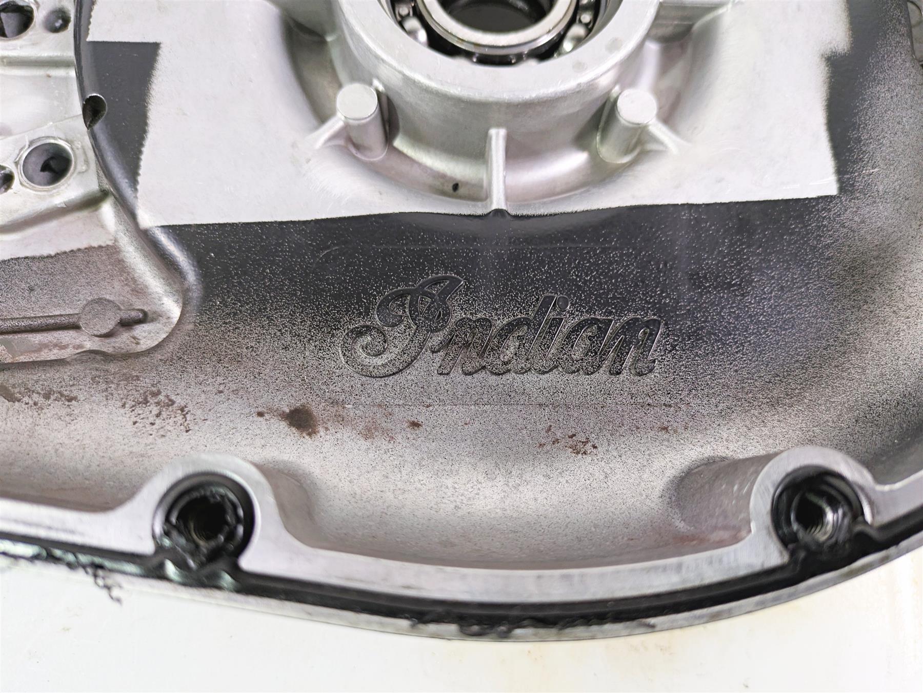 2002 Indian Spirit Deluxe Inner Primary Drive Clutch Cover Black 72-004 {{ shop.shopifyCountryName }} - Mototech271